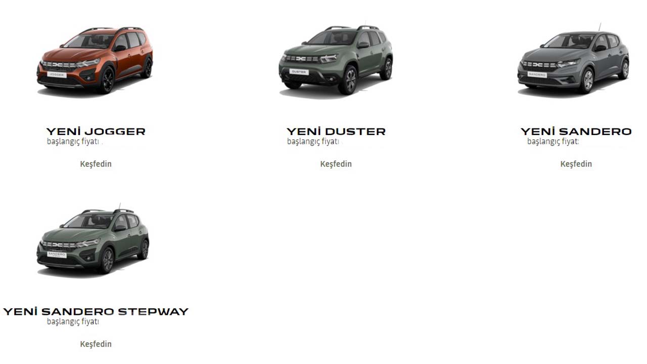 Dacia sıfır arabaların fiyatları açıklandı: En ucuzu bu fiyata satılacak!