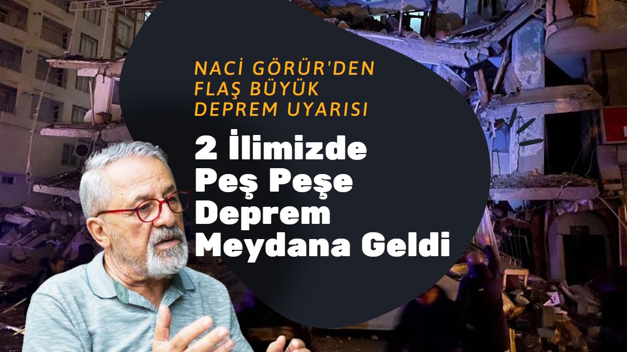 2 ilde bu akşam peş peşe deprem meydana geldi!