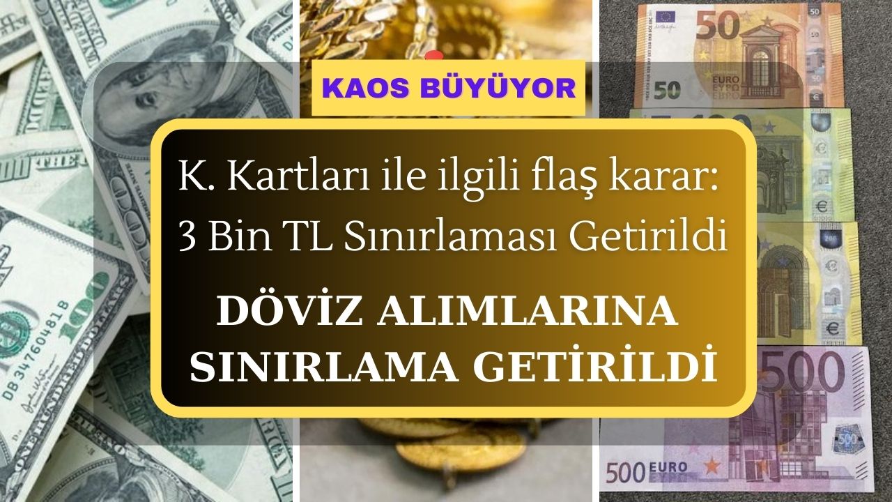 Kredi kartları ve avans çekimlerle ilgili flaş karar: 3 Bin TL sınırlaması getirildi