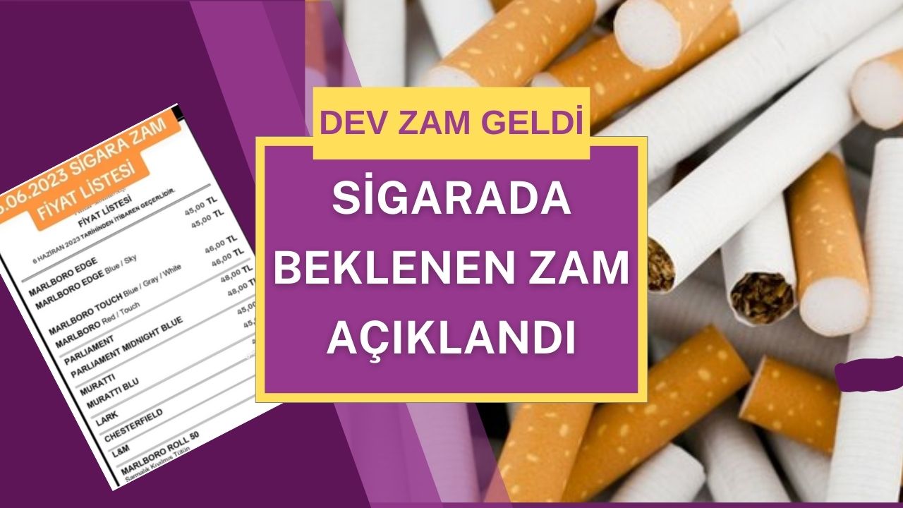 Sigaraya beklenen zam açıklandı! Parlement 48 TL, Marlboro 46 TL, LM 40 TL