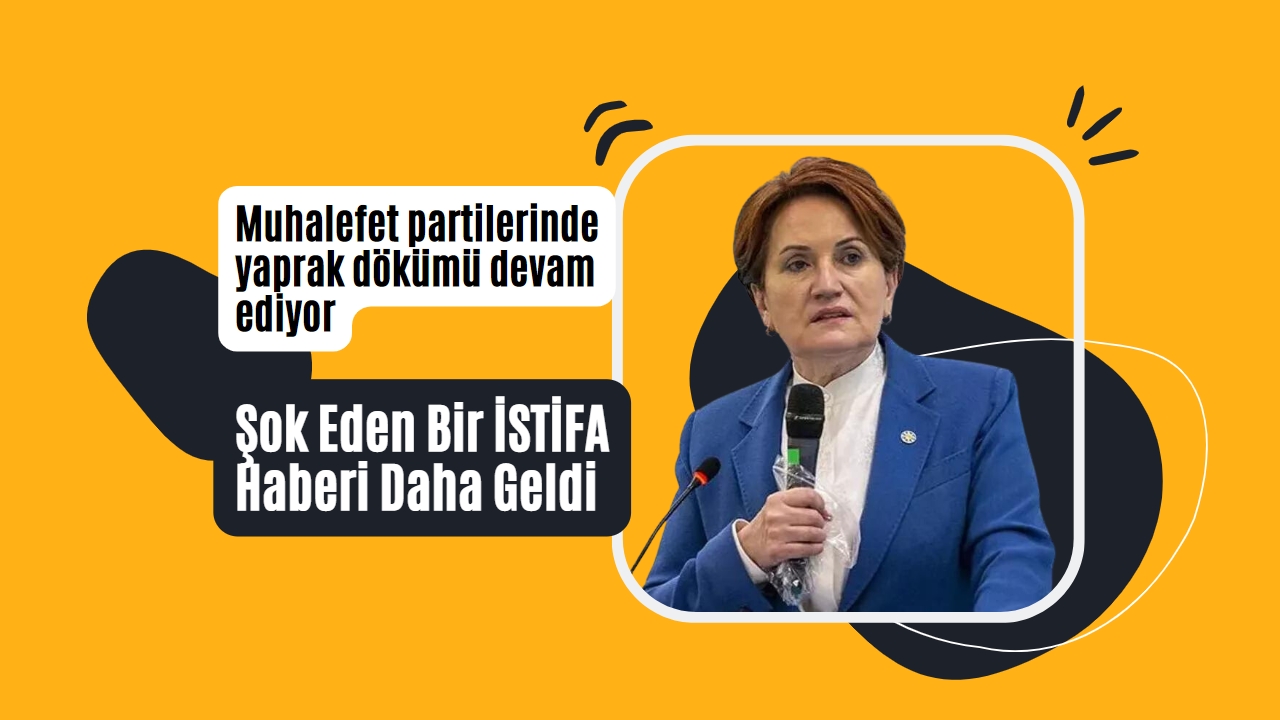 Muhalefet partilerinde yaprak dökümü devam ediyor! Bir istifa haberi daha geldi
