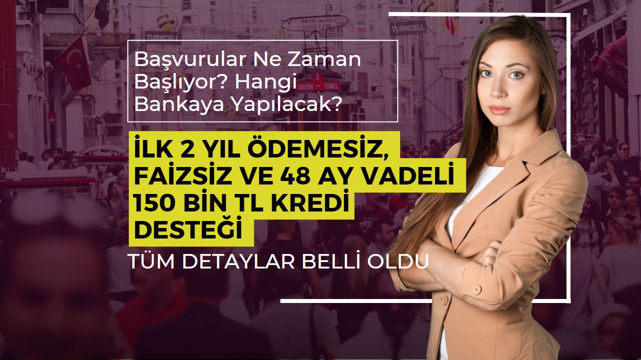 İlk 24 ay ödemesiz 48 ay vadeli faizsiz 150 bin TL’lik kredi başvuruları hangi bankaya ne zaman yapılacak?