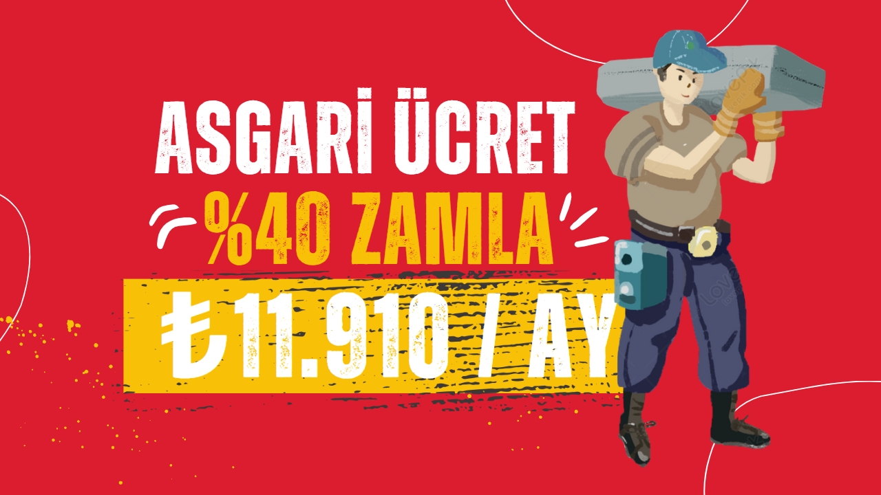 Asgari ücretin yüzde 40 zamla 11.910 TL olması ihtimali üzerinde duruluyor!