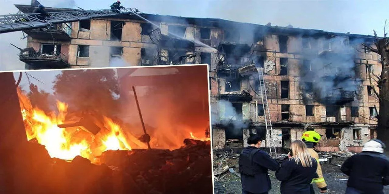 Rusya bombası can aldı! Ukrayna'da sokaklar böyle görünüyor: 3 ölü, 25 yaralı