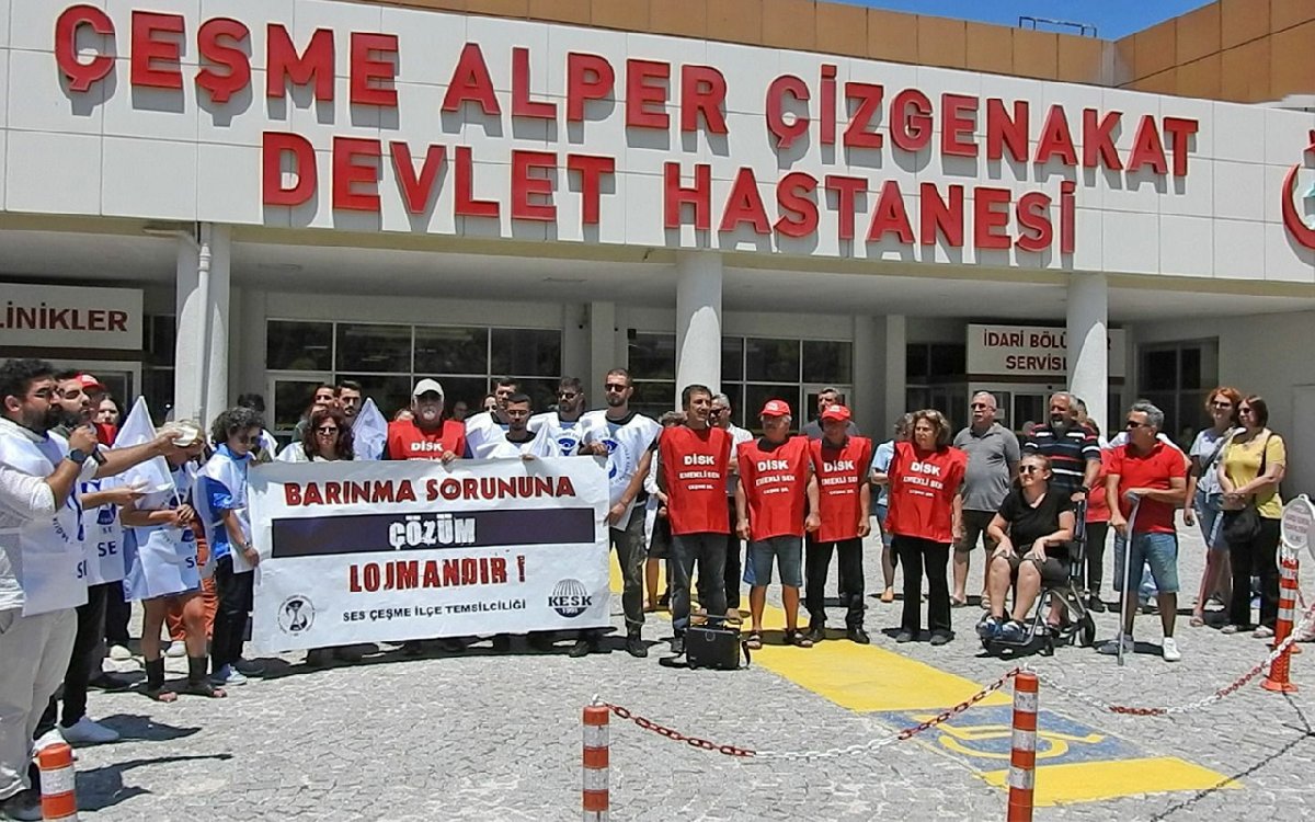 Çeşme’de Sağlık Çalışanları Barınma Sorununa İsyan Etti