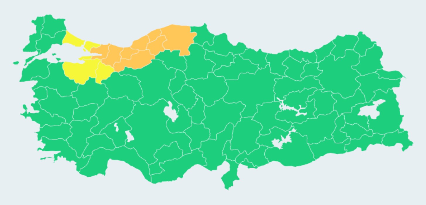 Yarın için AFAD bu illere uyarıda bulundu: İstanbul, Bursa, Yalova, Bilecik illerinde yaşayanlar…