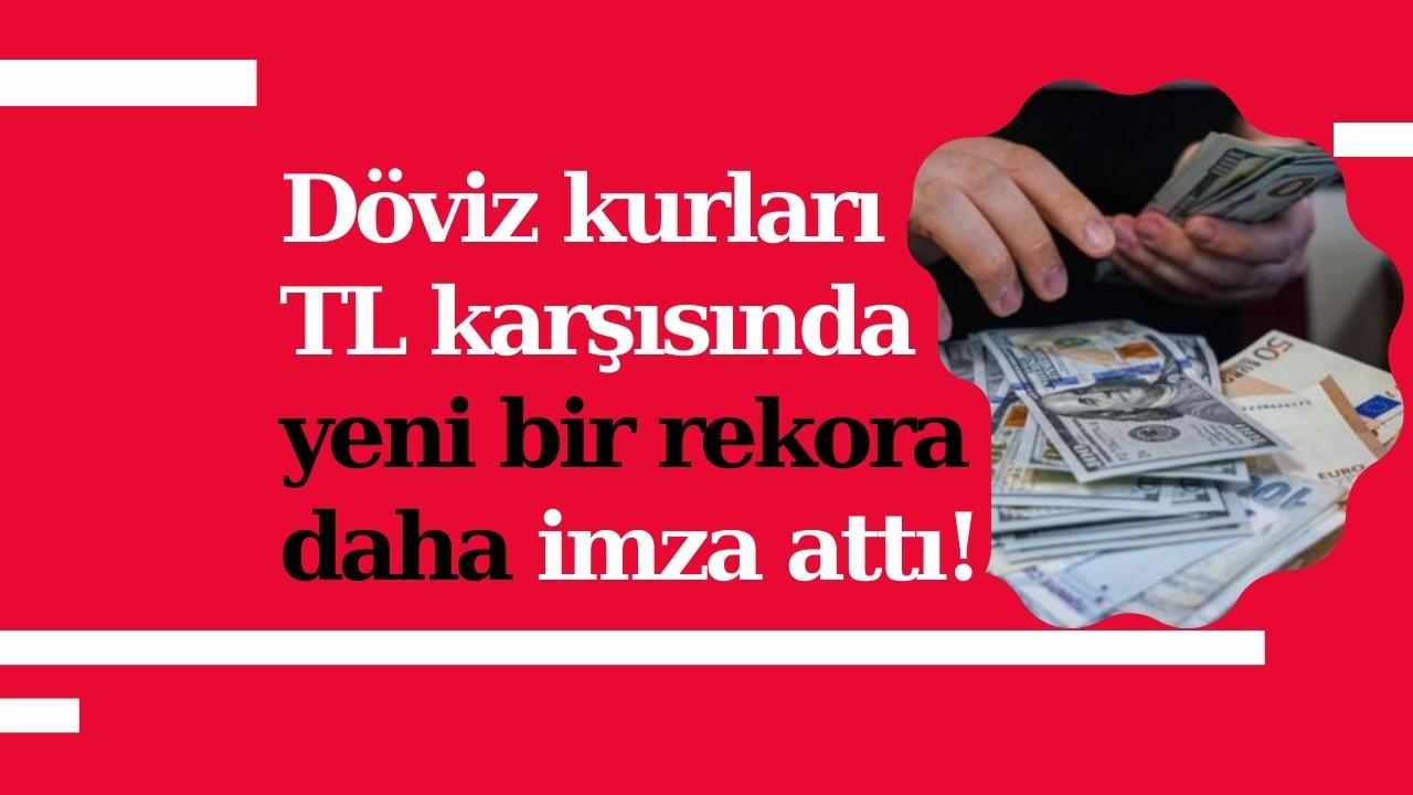Döviz kurları TL karşısında yeni bir rekora daha imza attı!