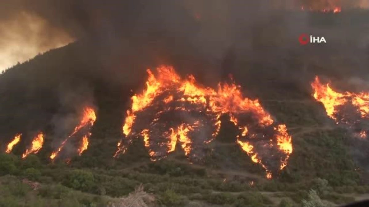 İzmir Kınık’ta Balya Makinesinin Alev Almasıyla Çıkan Orman Yangını Sürüyor