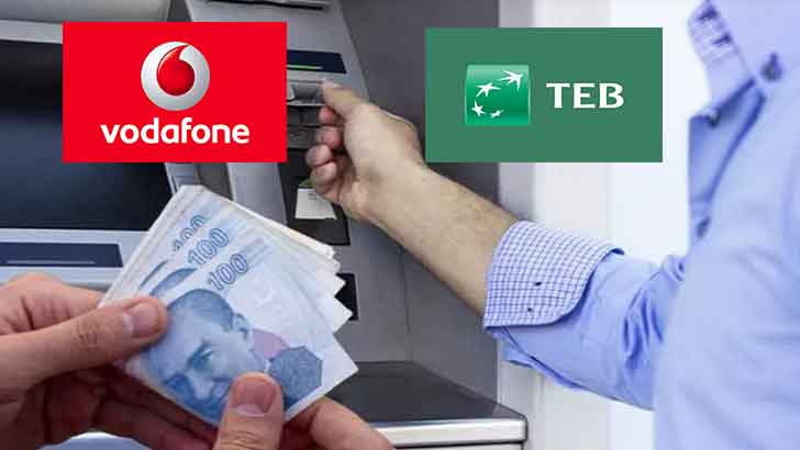 Vodafone müşterilerine özel TEB'DEN 50.000 TL %1,79 faizli kredi! GSM operatörü Vodafone olan herkesin hesabına aktarılıyor