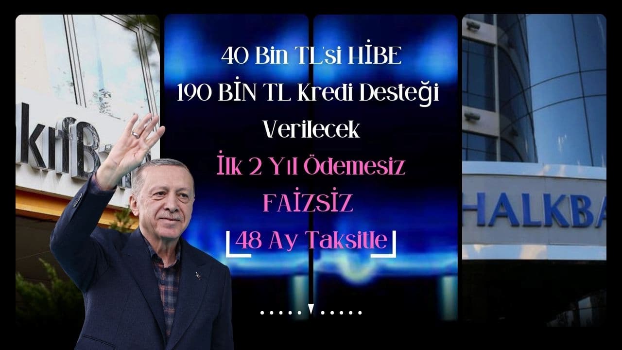 190 Bin TL’lik Kredi Desteği Başvuruları Başladı! İşte Şartlar ve Detaylar