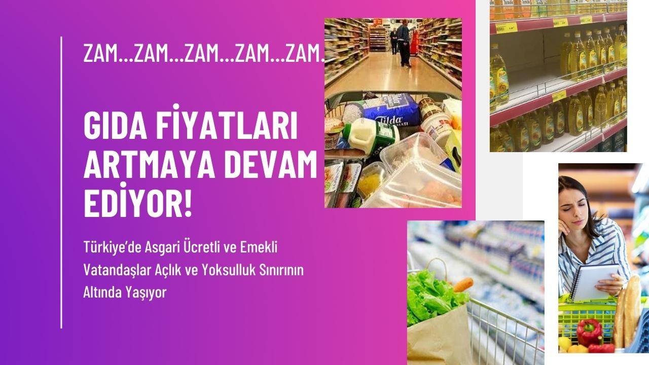 Gıda fiyatlarındaki artış devam ediyor!