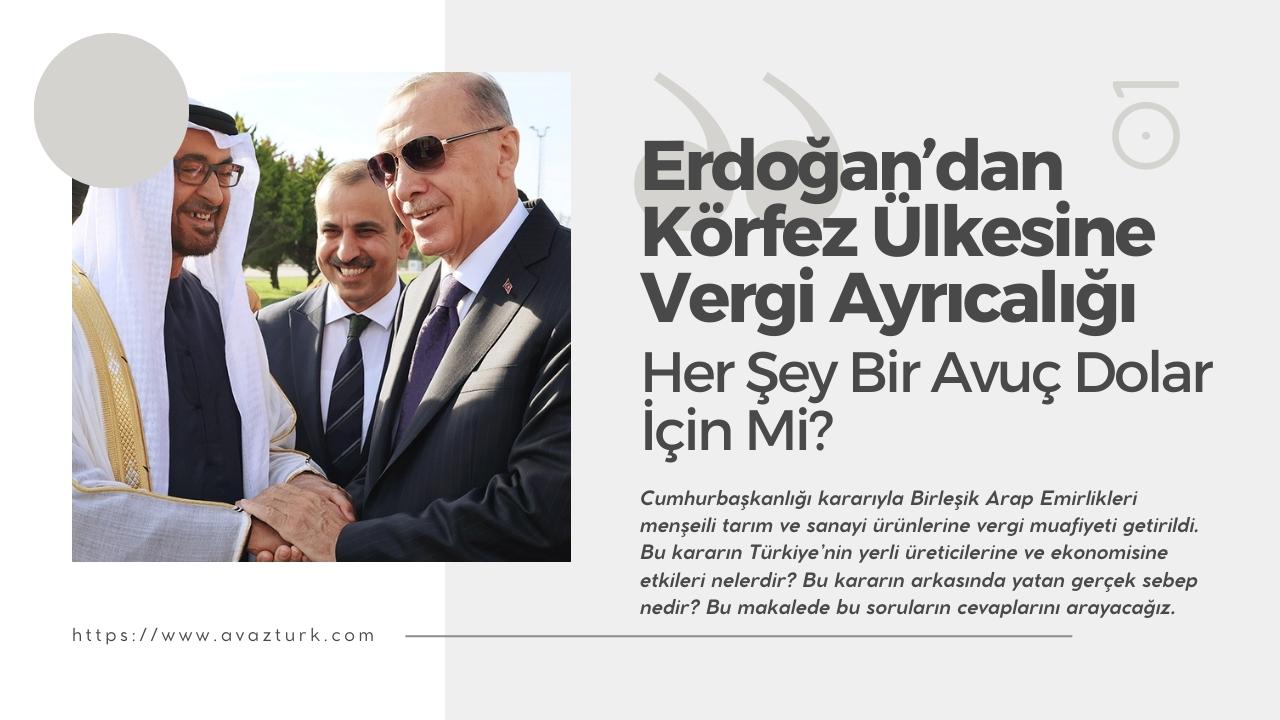 Erdoğan’dan Körfez Ülkesine Vergi Ayrıcalığı: Her Şey Bir Avuç Dolar İçin Mi?