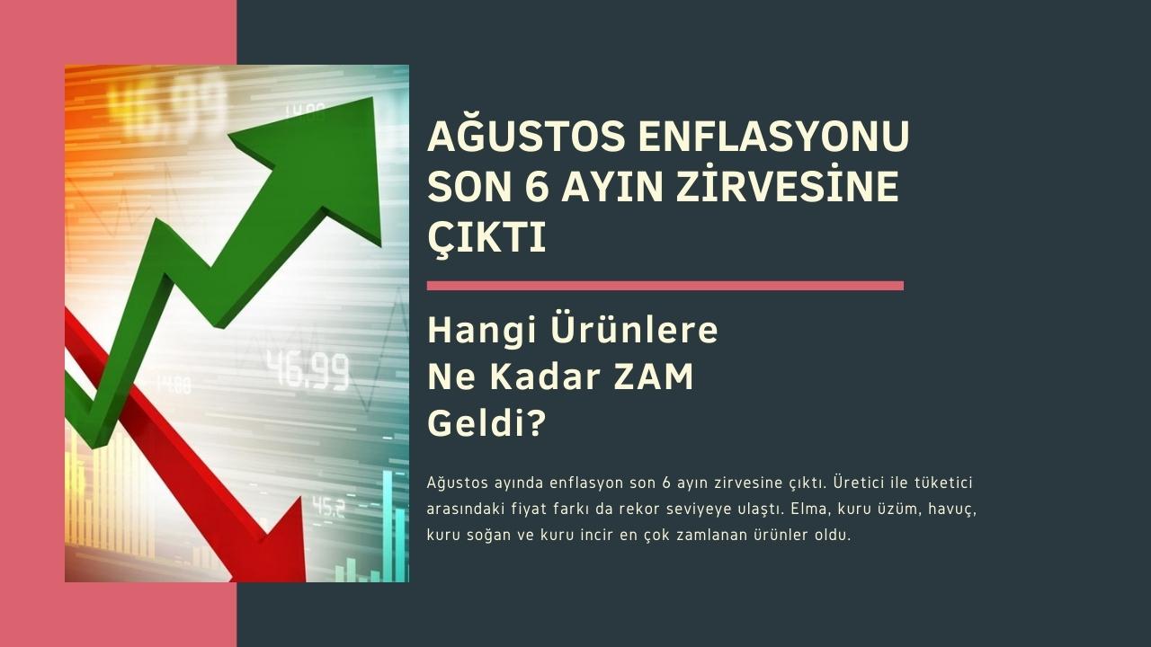 Ağustos Enflasyonu Son 6 Ayın Zirvesine Çıktı: Elma 5,5 Kat Zamlandı