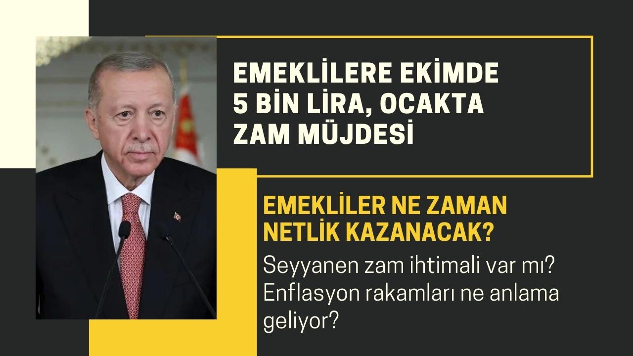 Emeklilere Ekimde 5 Bin Lira Ocakta Zam Müjdesi