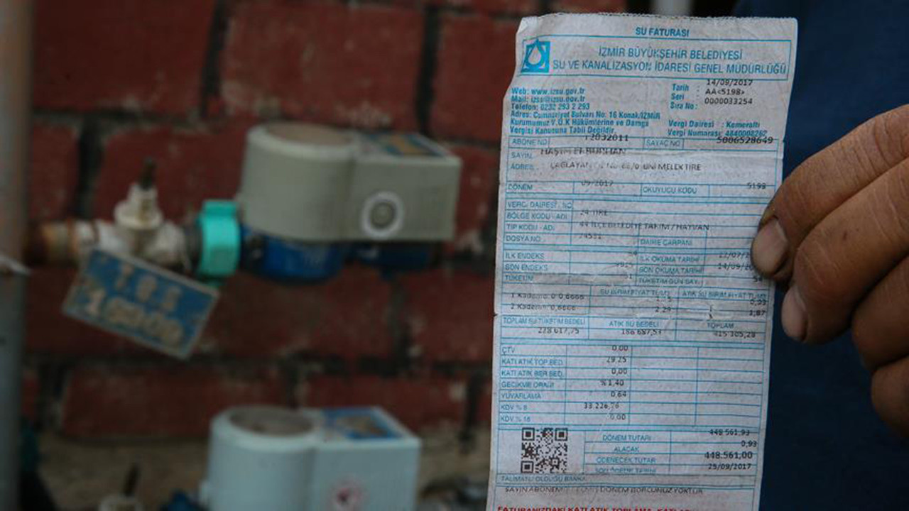 İzmir'de yüksek su faturaları isyan yaratıyor!