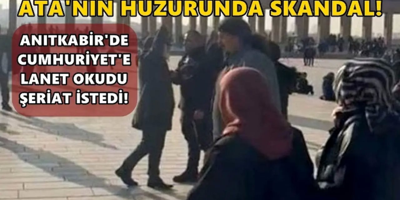 Cumhuriyetin 100. Yılında Anıtkabir'de Yaşanan Olay  Şeriat Çağrısına Karşı Tepkiler"