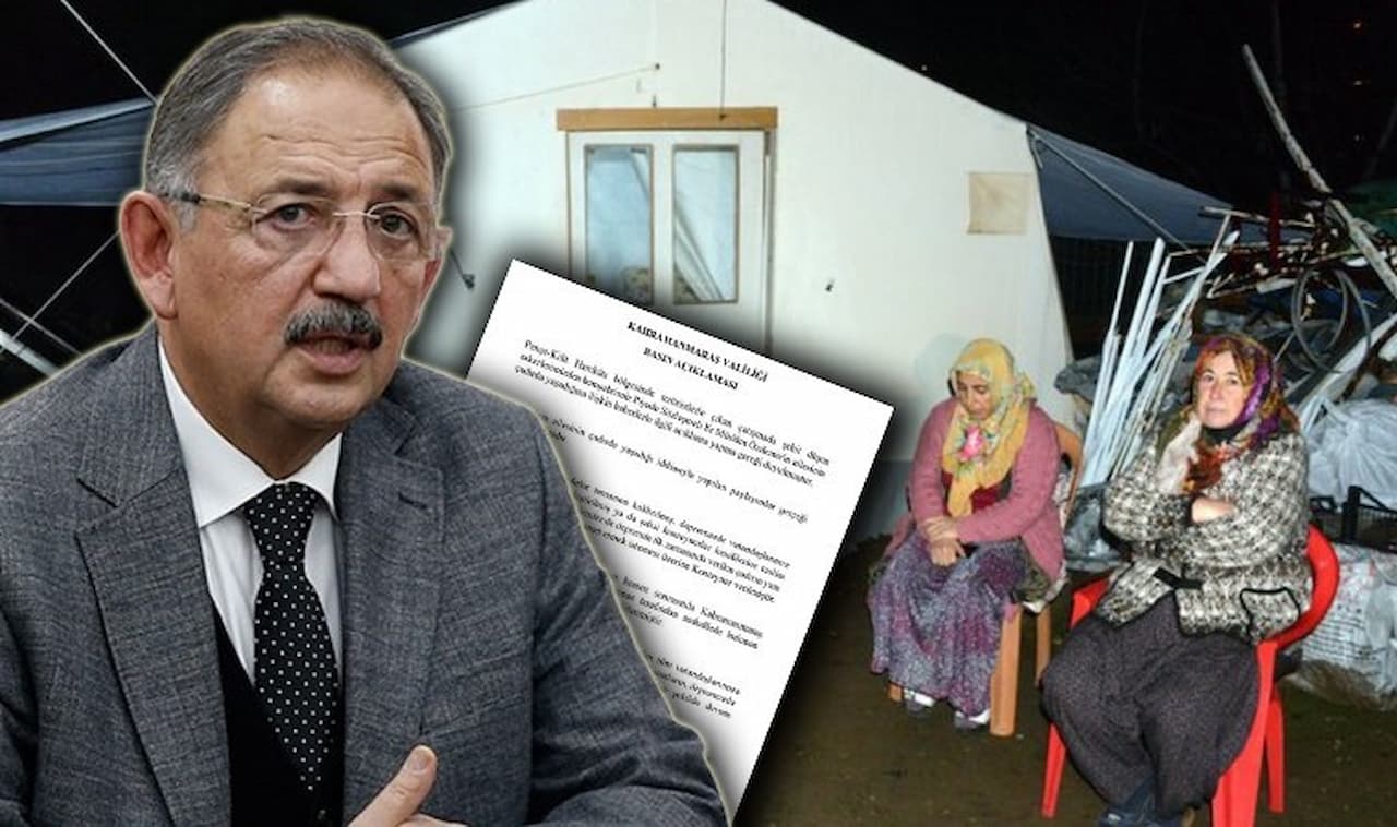 Bakan Özhaseki'den Kahramanmaraş Valiliği'ne Düzeltme: Şehit Ailesi Çadırda Yaşıyor