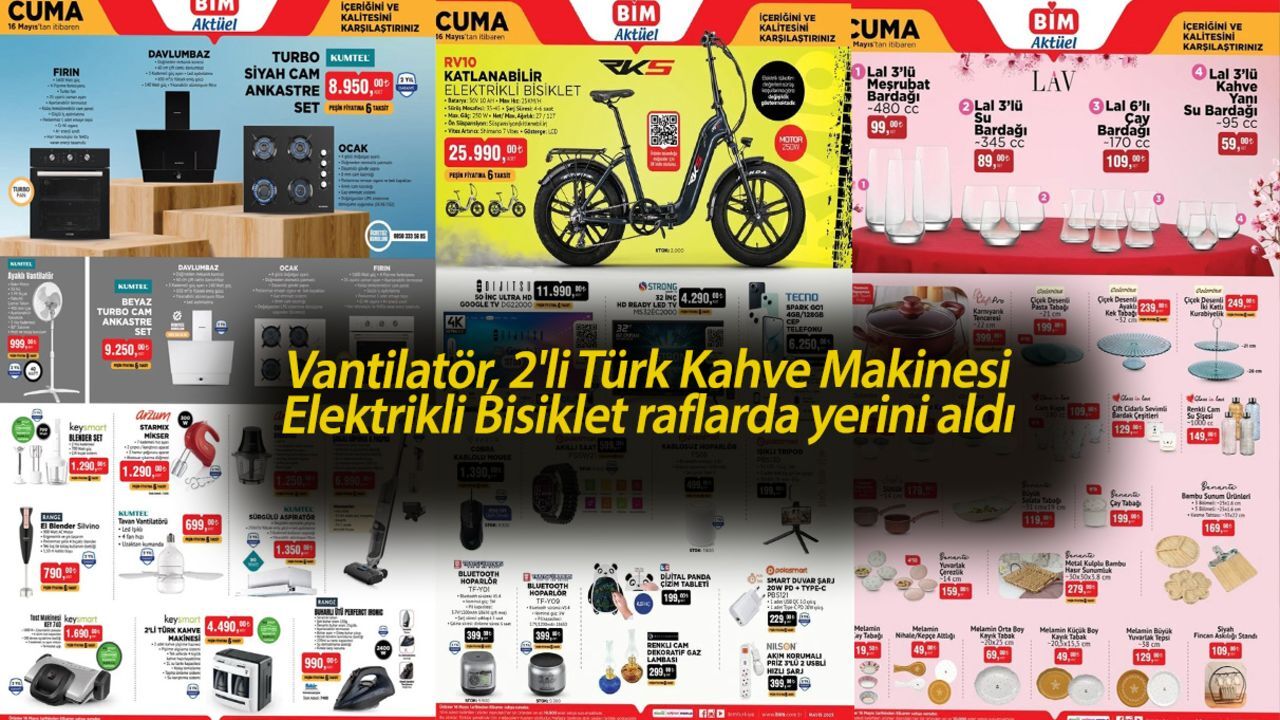 BİM'DE BOMBA GİBİ KAMPANYA! 13-16 MAYIS AKTÜEL ÜRÜNLERLE ŞOK FİYATLAR ORTALIĞI KARIŞTIRDI!