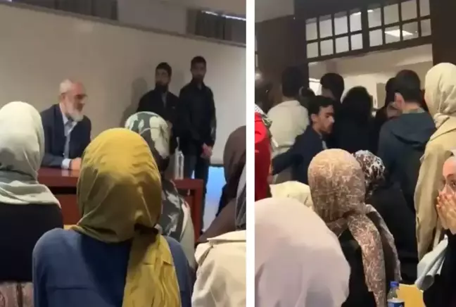 boğaziçi üniversitesi'nde ortalık karıştı! nurettin yıldız’a yumurtalı saldırı şok etkisi yarattı!