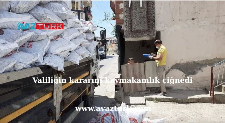 Valiliğin Kömür Yasağına Kaymakamlıktan Dev Kömür Dağıtımı Hamlesi!