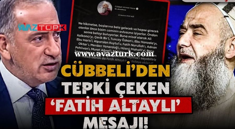 Gazeteci Altaylı'nın Tutuklanması Sonrası Cübbeli Ahmet'ten Sarsıcı Sözler