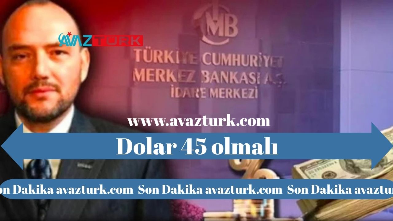 Dolar 40 Yetmez, 45 TL'nin Altı Sağlıklı Değil!