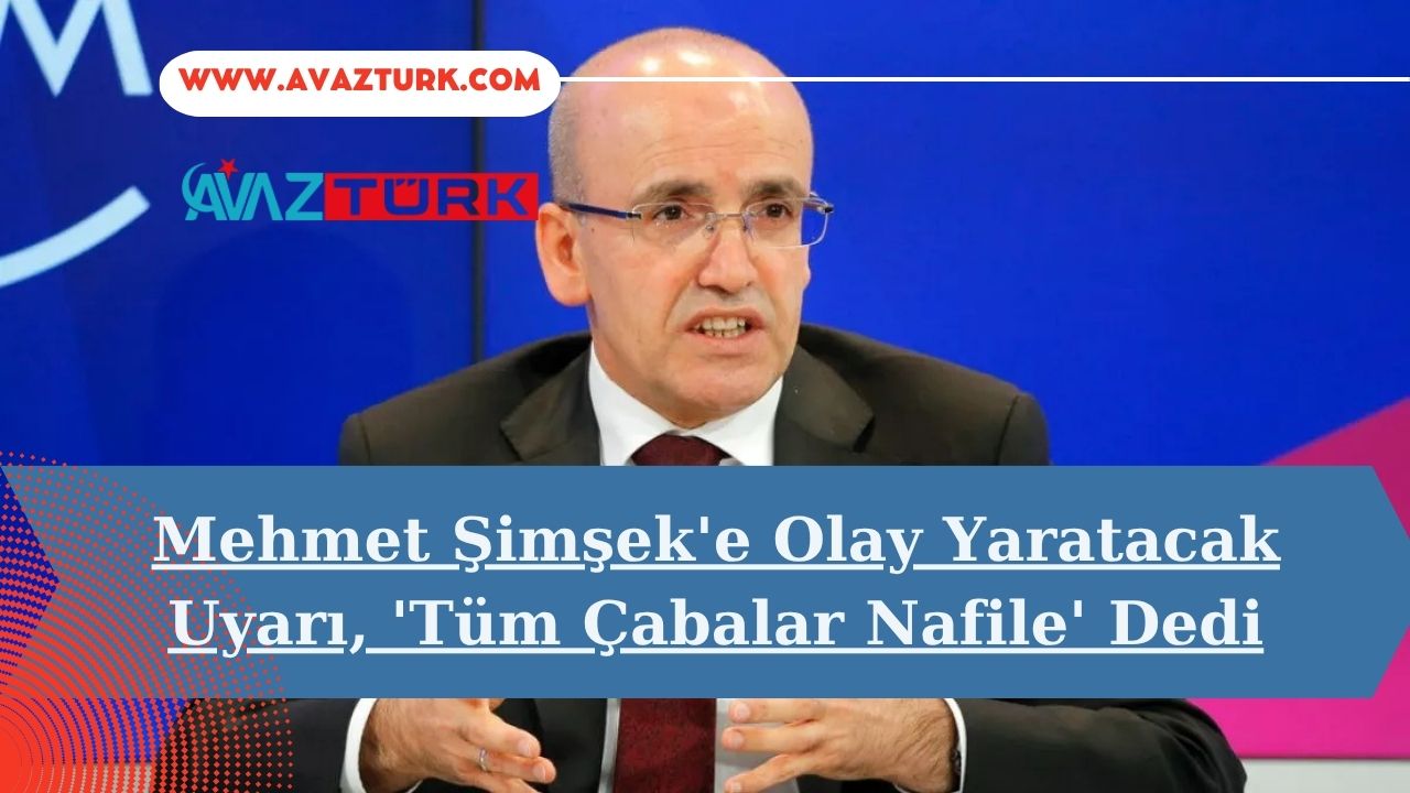 Mehmet Şimşek'e Olay Yaratacak Uyarı, 'Tüm Çabalar Nafile' Dedi