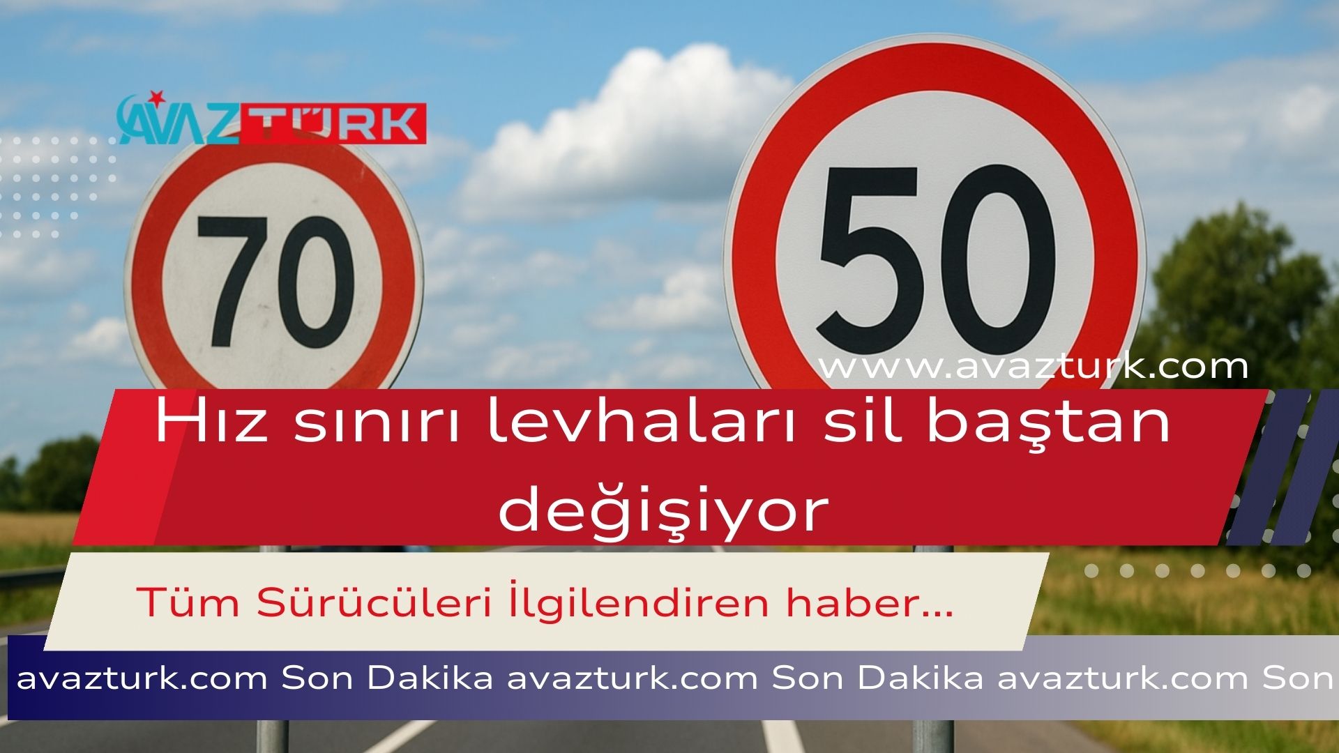 Hız sınırı levhaları sil baştan değişiyor