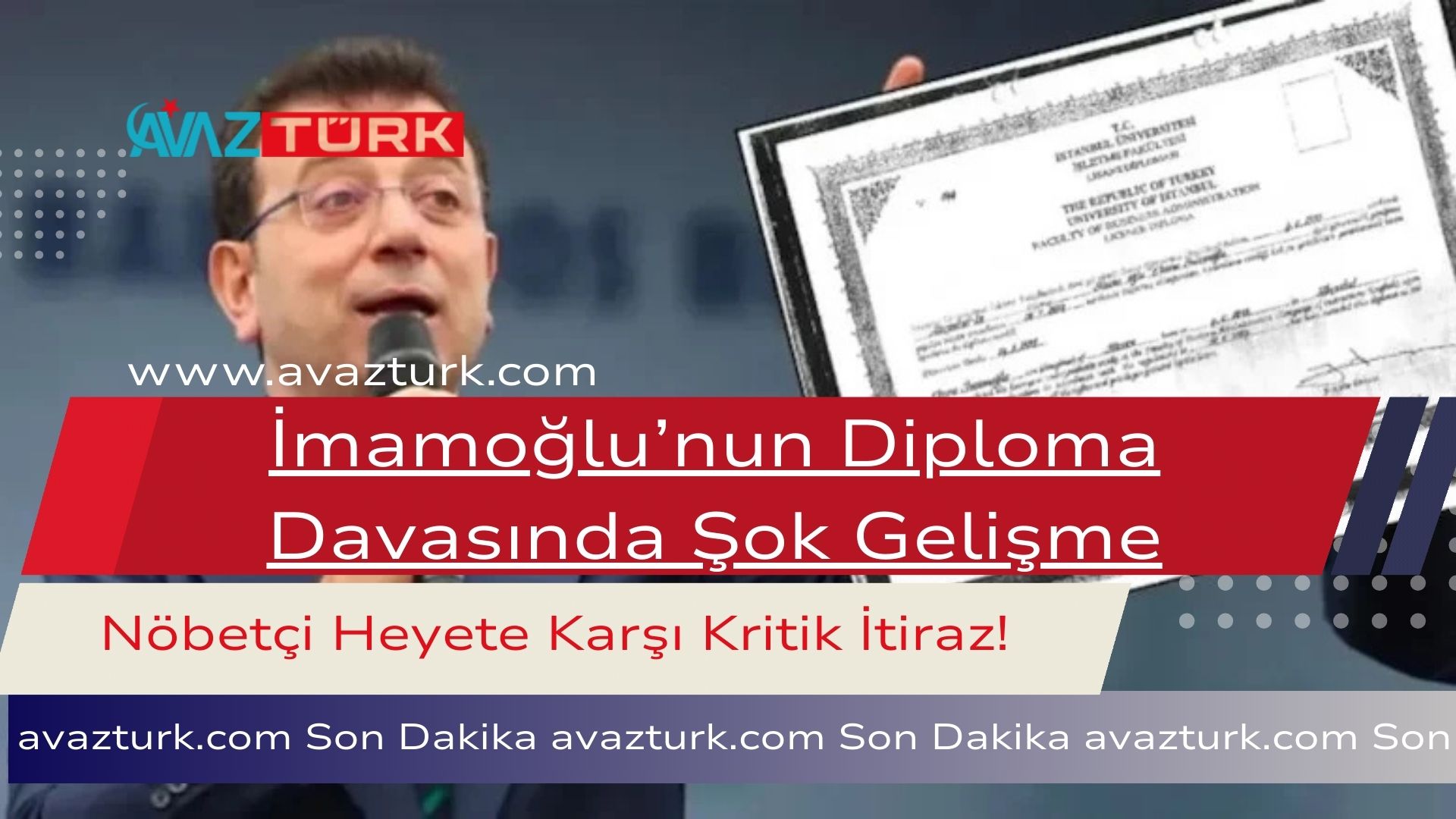 İmamoğlu’nun Diploma Davasında Şok Gelişme