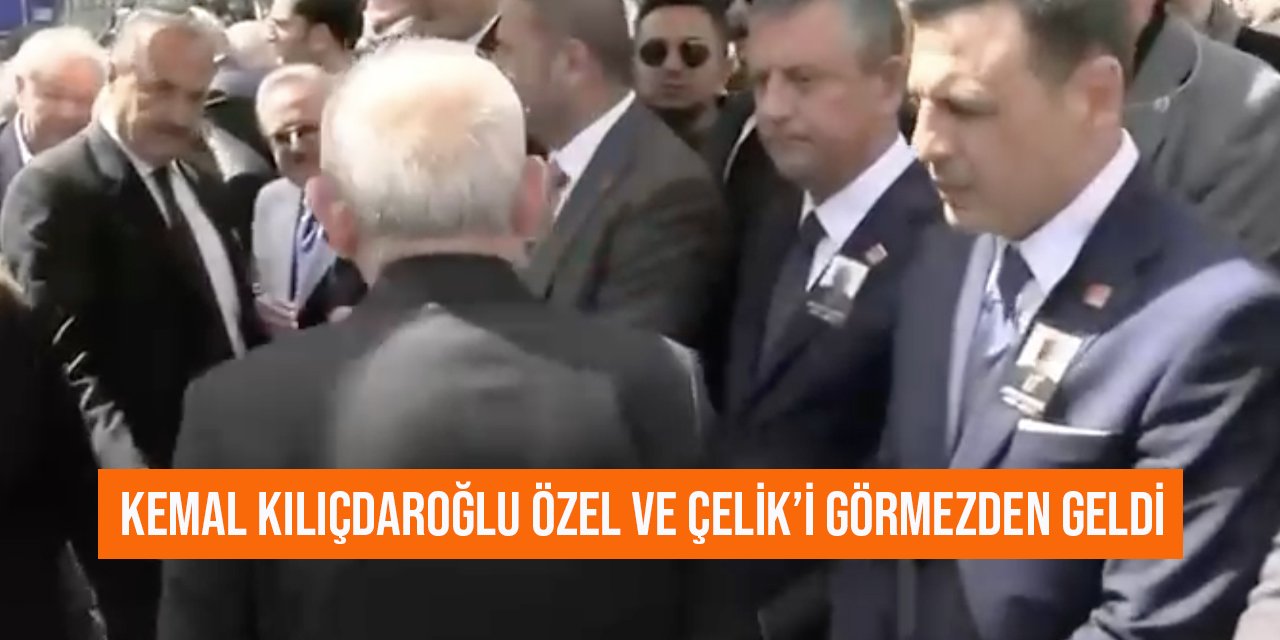 Kılıçdaroğlu, Özgür Özel ve Özgür Çelik’i görmezden geldi