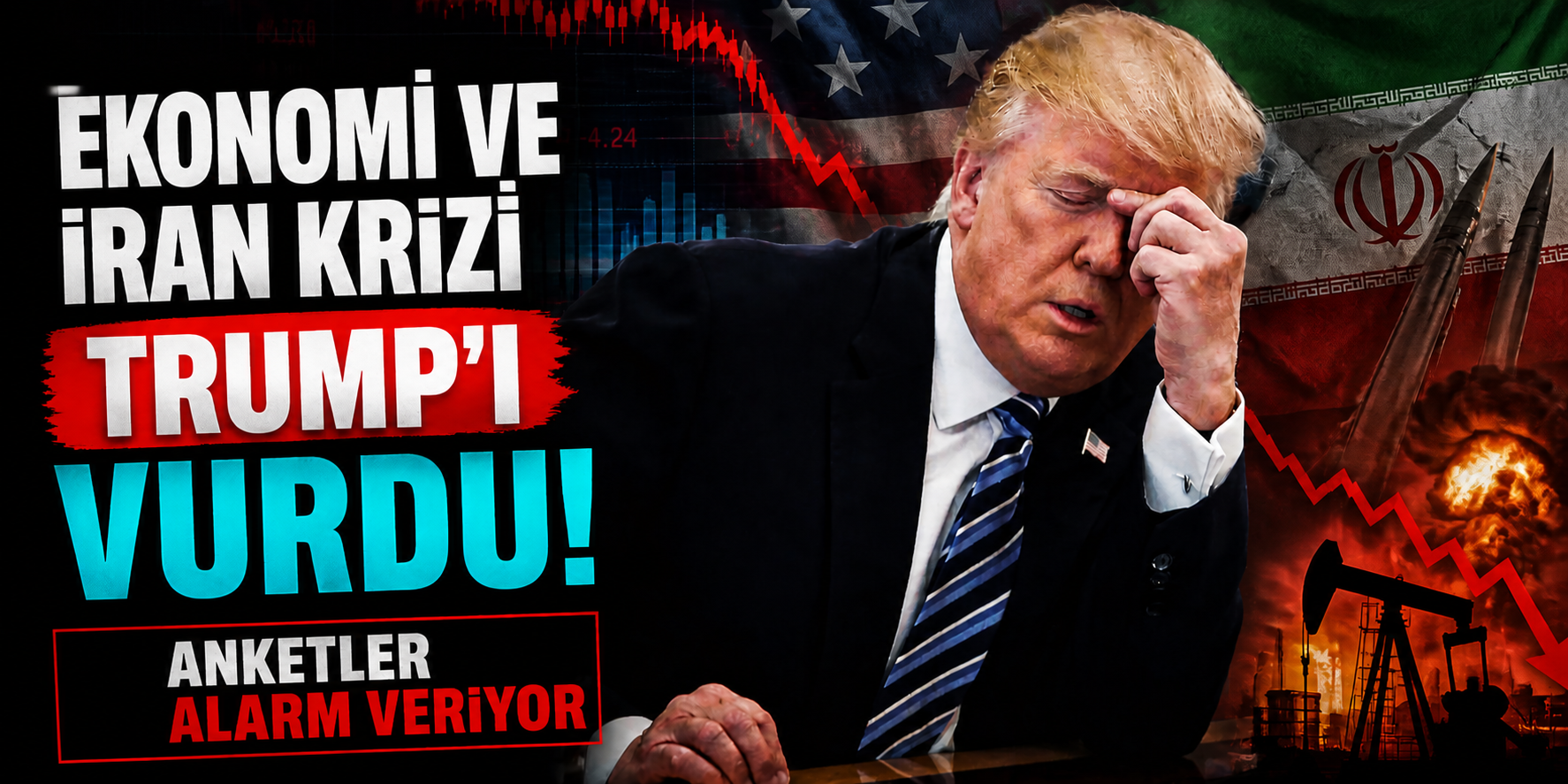 Ekonomi ve İran Krizi Trump’ı Vurdu! Anketler Alarm Veriyor