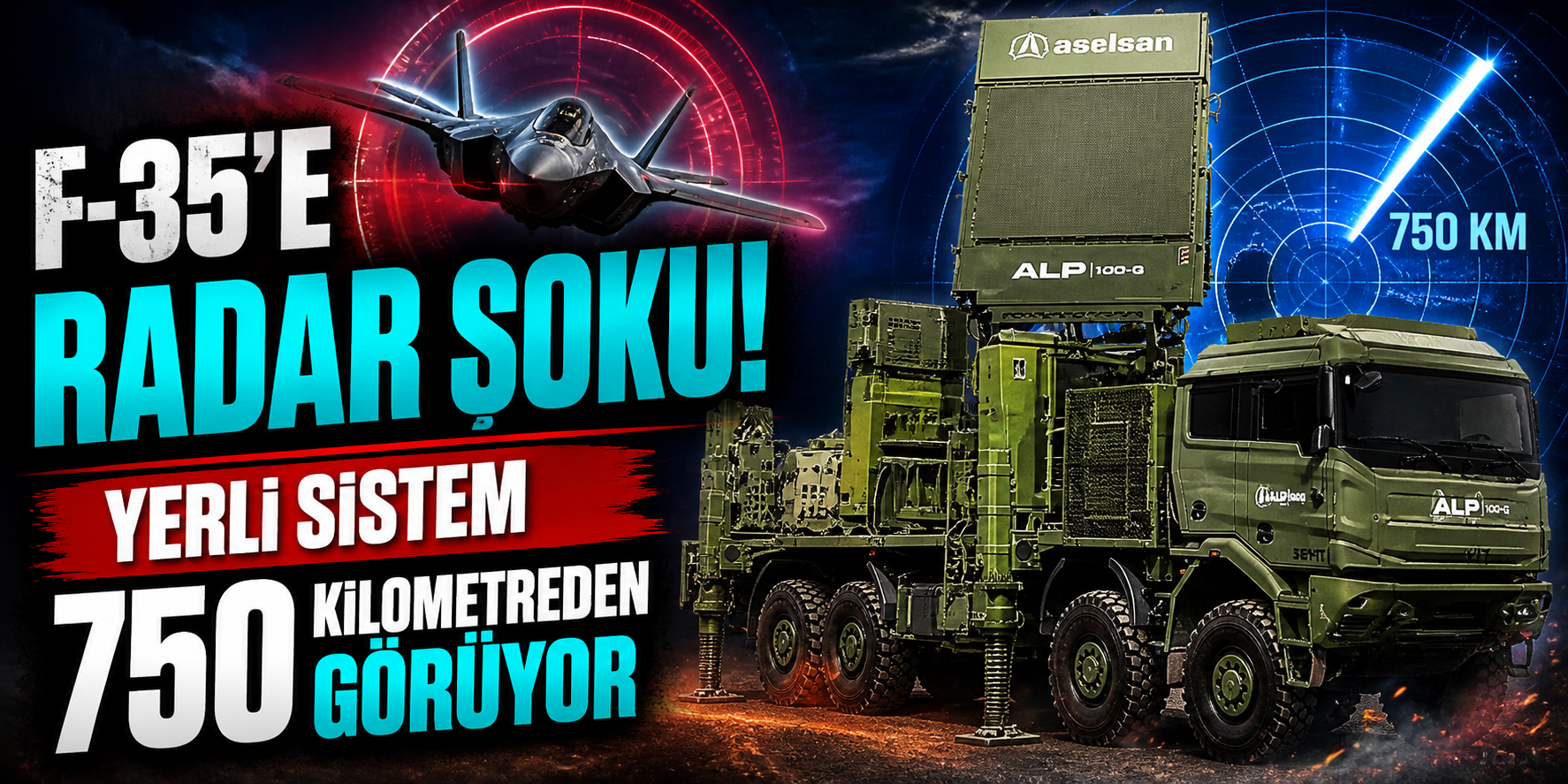 F-35’e Radar Şoku! Yerli Sistem 750 Kilometreden Görüyor