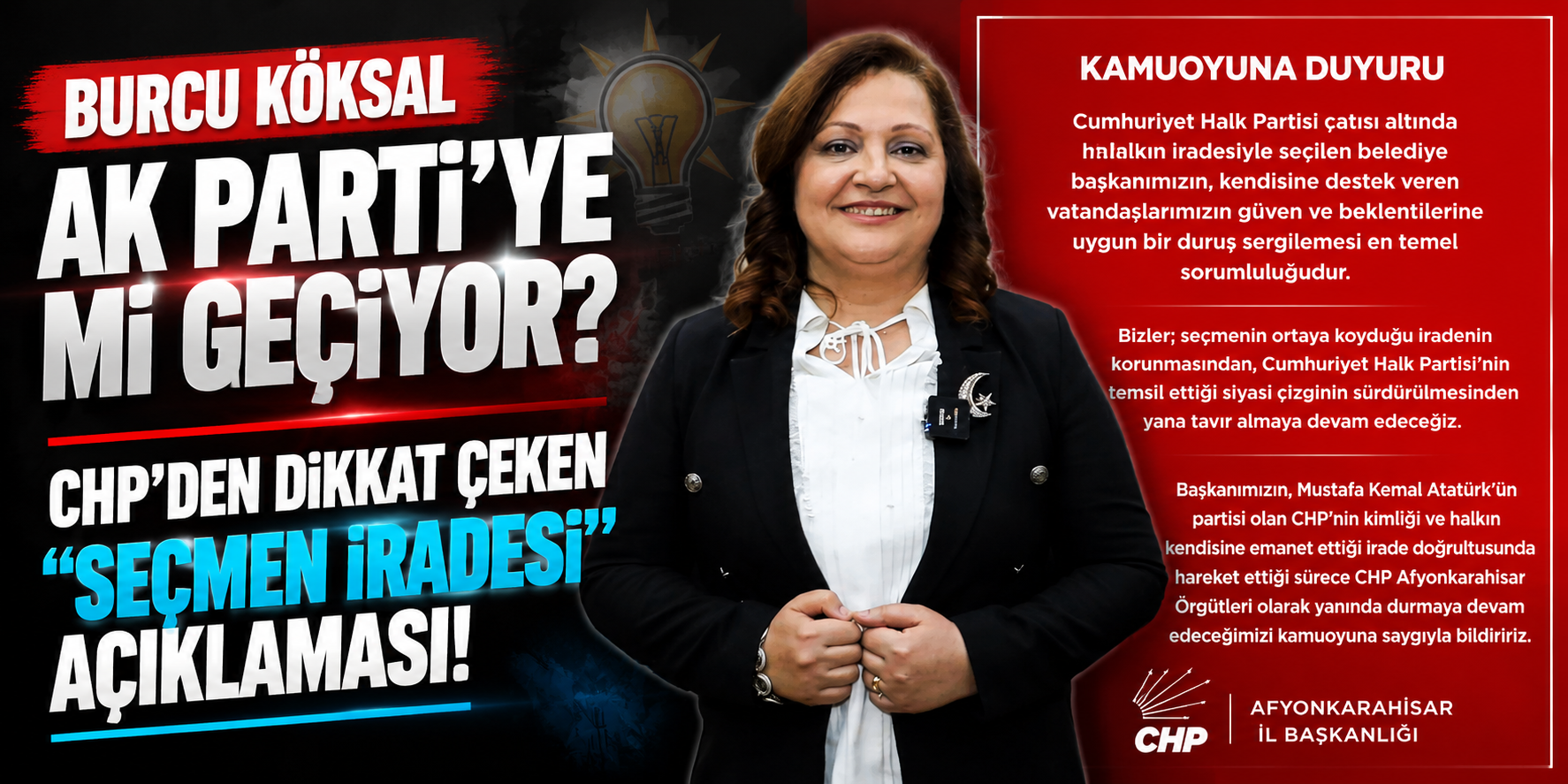 Burcu Köksal AK Parti’ye Mi Geçiyor? CHP’den Dikkat Çeken “Seçmen İradesi” Açıklaması
