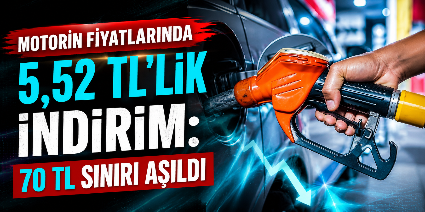 Motorin Fiyatlarında 5,52 TL’lik İndirim: 70 TL Sınırı Aşıldı