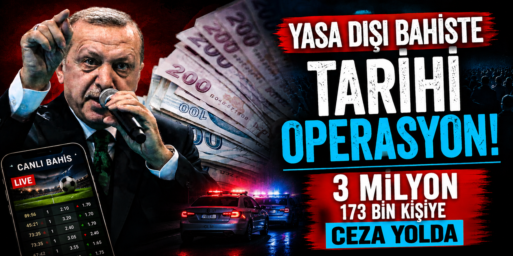 Yasa Dışı Bahiste Tarihi Operasyon! 3 Milyon 173 Bin Kişiye Ceza Yolda
