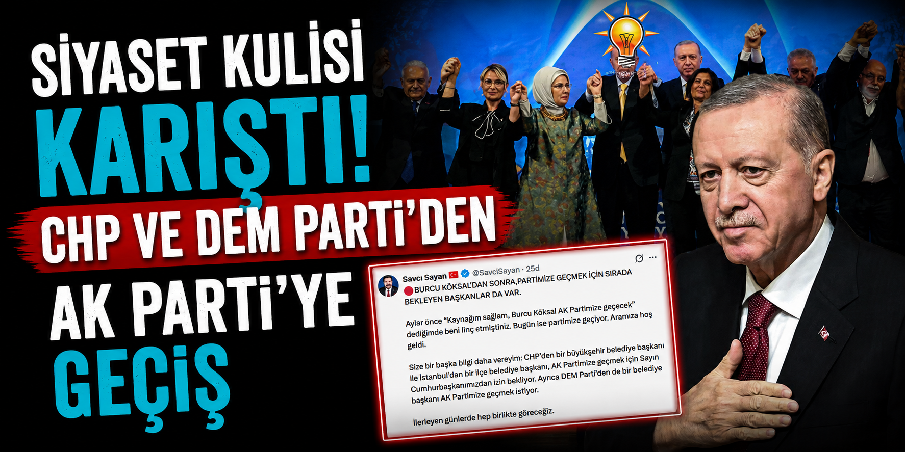 Savcı Sayan Bombayı Patlattı! CHP’li Büyükşehir AK Parti’ye mi Geçiyor?