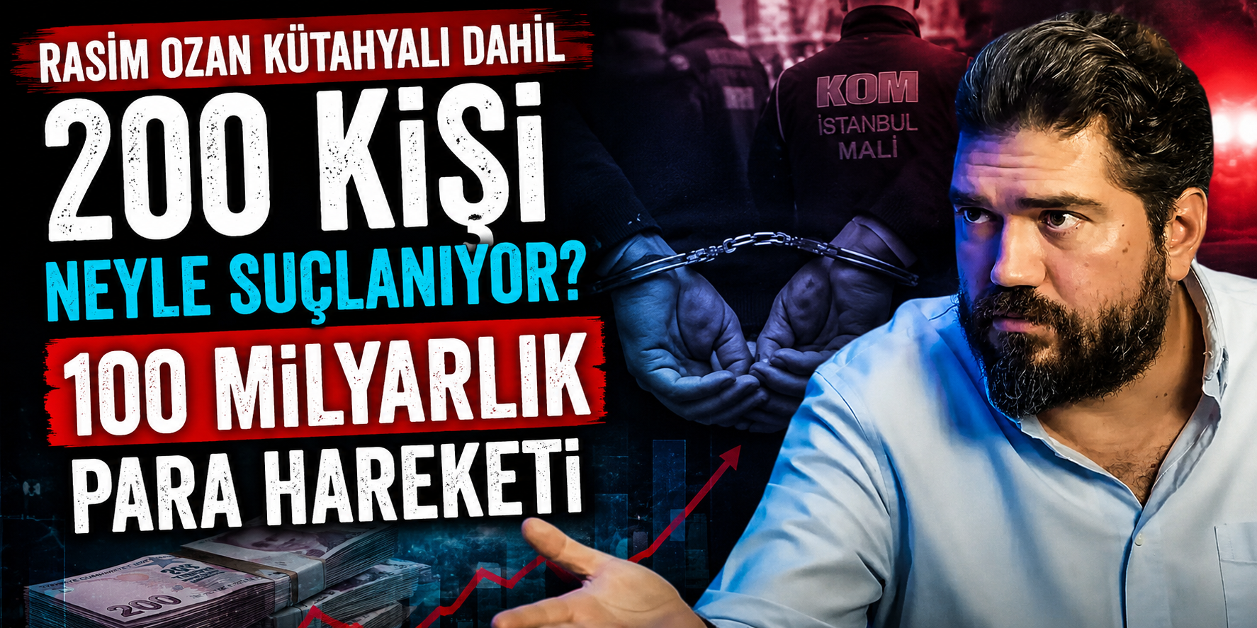 100 Milyar TL’lik Dev Operasyon! Rasim Ozan Kütahyalı’nın da Aralarında Olduğu 200 Kişiye Gözaltı