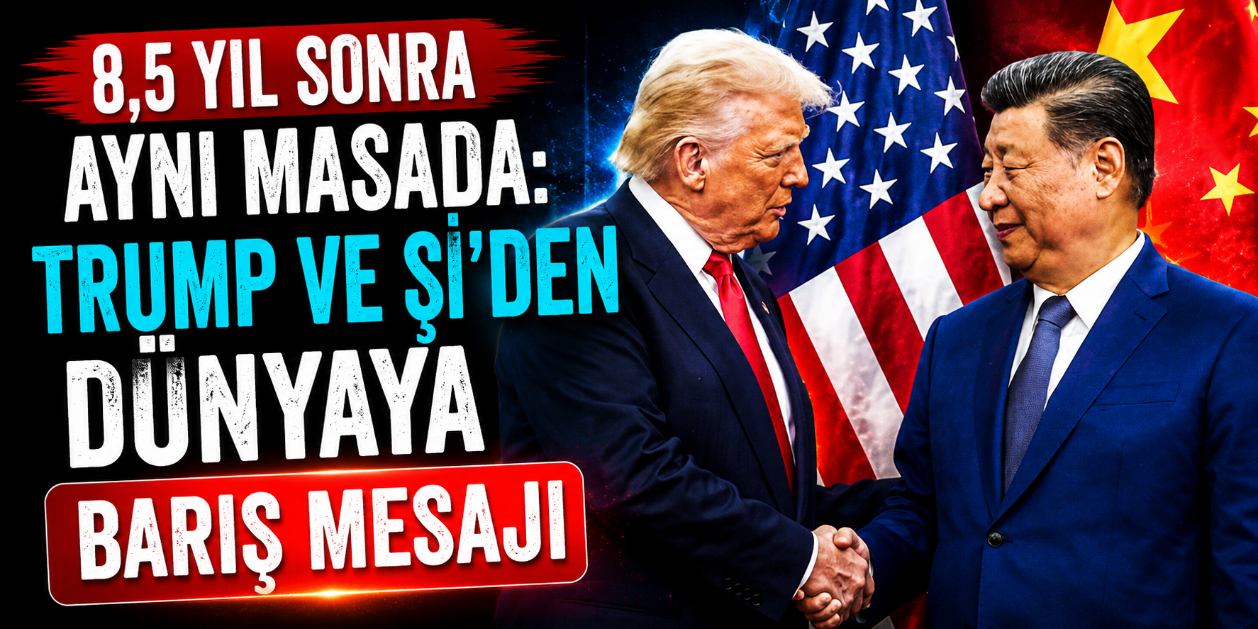 8,5 Yıl Sonra Aynı Masada: Trump ve Şi’den Dünyaya Barış Mesajı