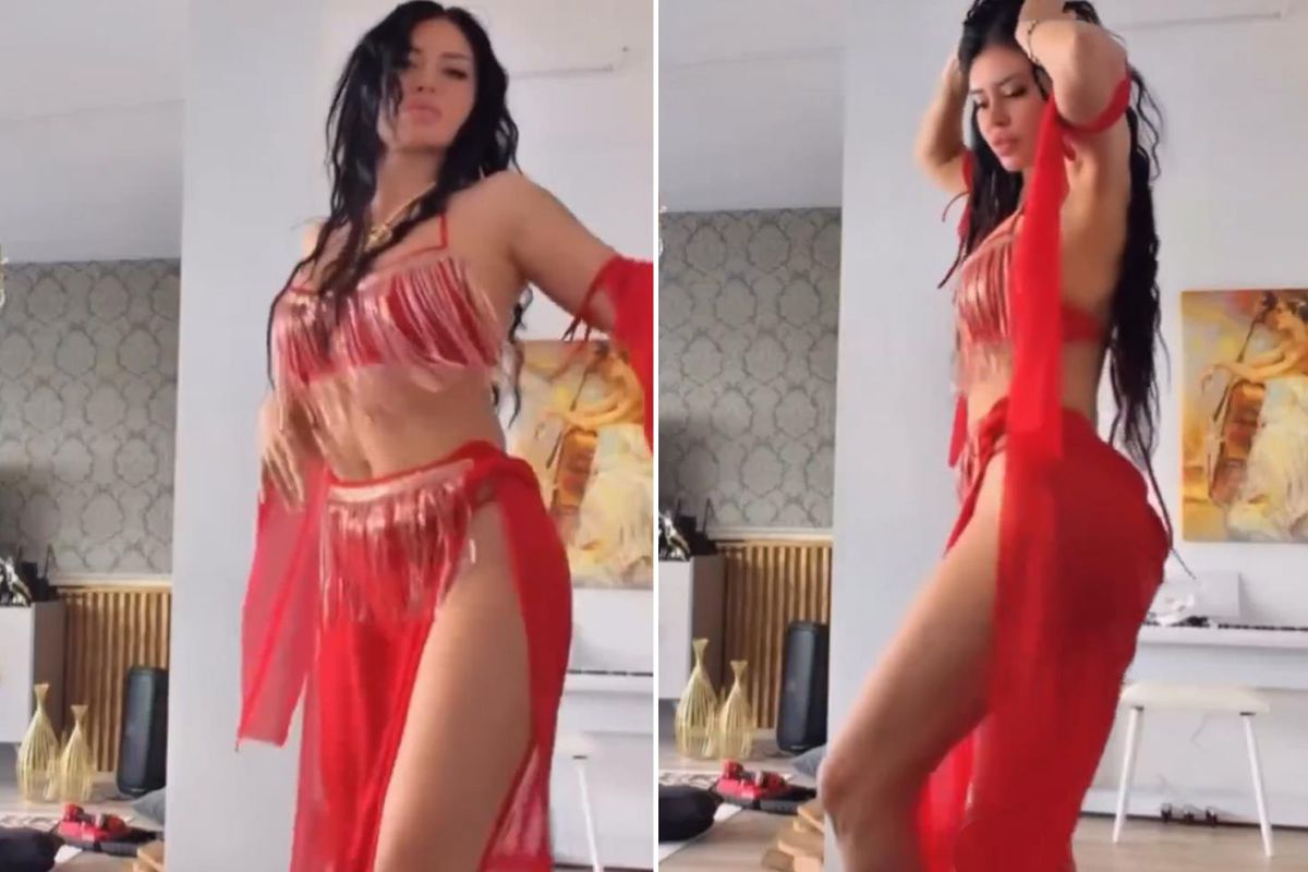 Ebru Polat’tan Oryantal Şov! Dans Stüdyosundaki Görüntüleri
