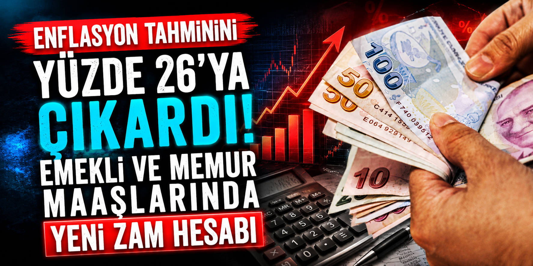 Merkez Bankası Enflasyon Tahminini Yüzde 26’ya Çıkardı! Emekli ve Memur Maaşlarında Yeni Zam Hesabı