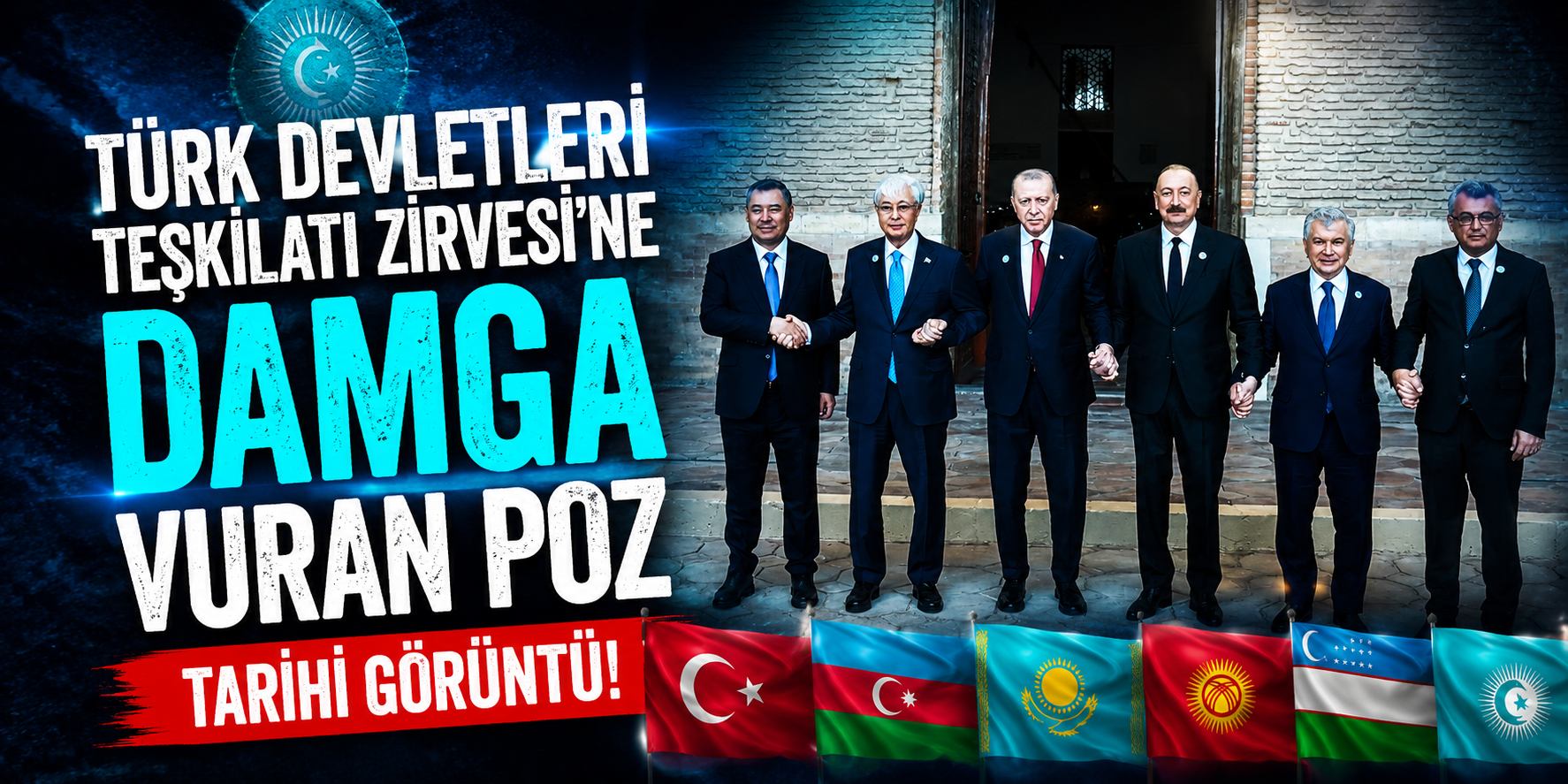 Türkistan’da Gündem Olan Fotoğraf! Liderlerden Birlik Pozu