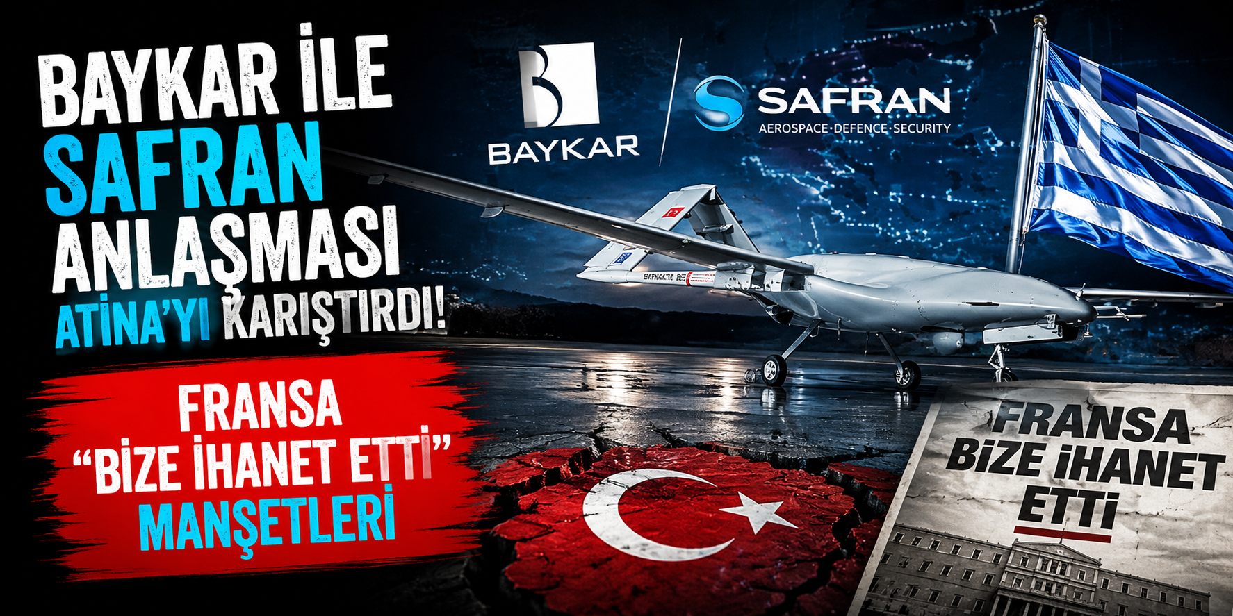 Baykar İle Safran Anlaşması Atina’yı Karıştırdı: “Fransa Bize İhanet Etti” Manşetleri