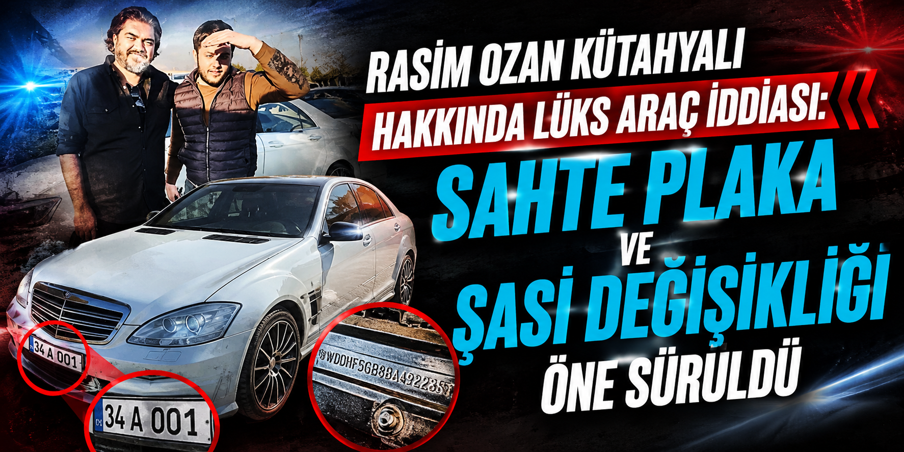 Rasim Ozan Kütahyalı Hakkında Lüks Araç İddiası: Sahte Plaka ve Şasi Değişikliği Öne Sürüldü