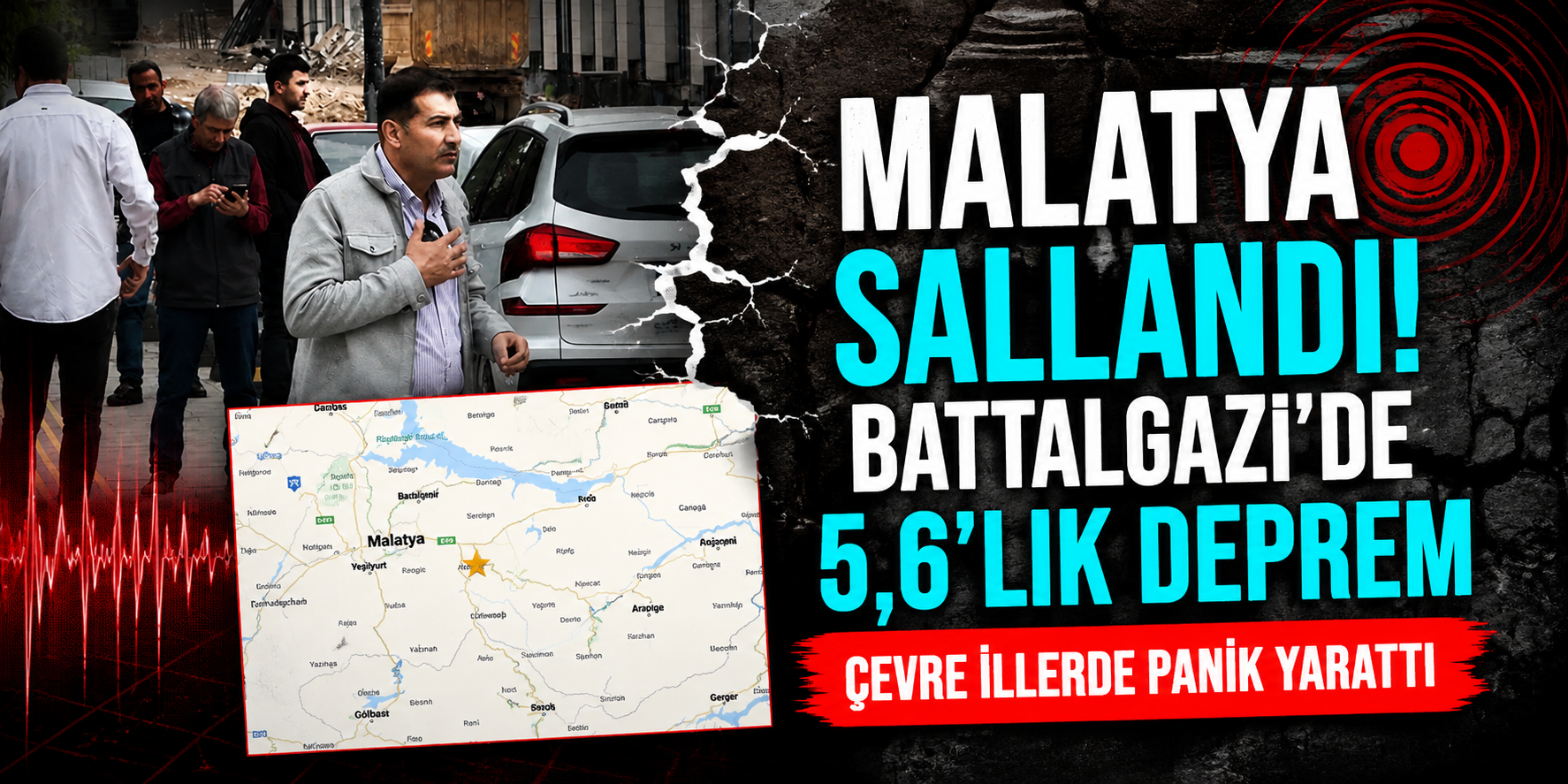 Malatya Sallandı! Battalgazi’de 5,6’lık Deprem Çevre İllerde Panik Yarattı
