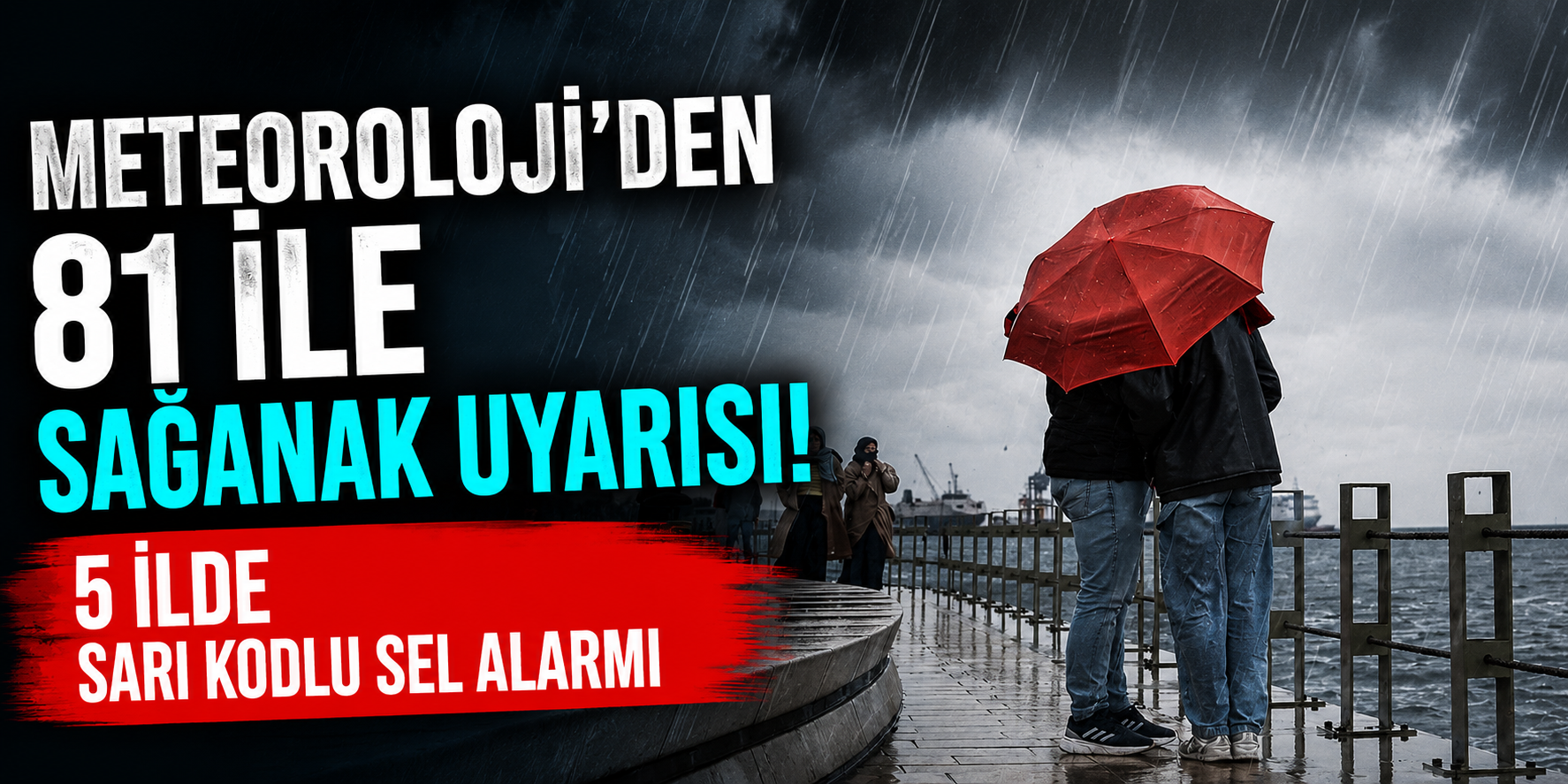 Meteoroloji’den 81 İle Sağanak Uyarısı: 5 İlde Sarı Kodlu Sel Alarmı