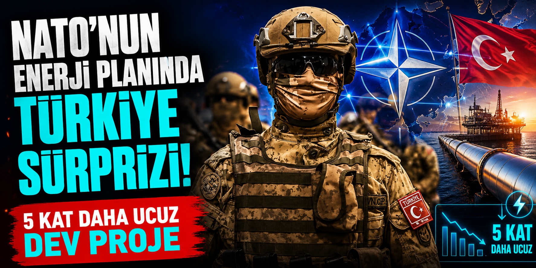 NATO’nun Enerji Planında Türkiye Sürprizi! 5 Kat Daha Ucuz Dev Proje