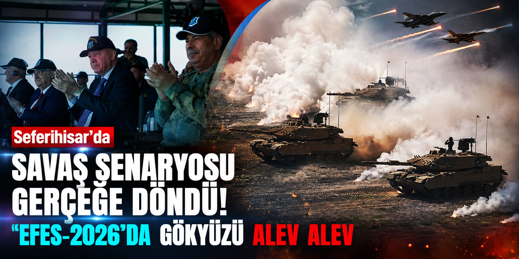 Seferihisar’da Savaş Senaryosu Gerçeğe Döndü! EFES-2026’da Gökyüzü Alev Alev