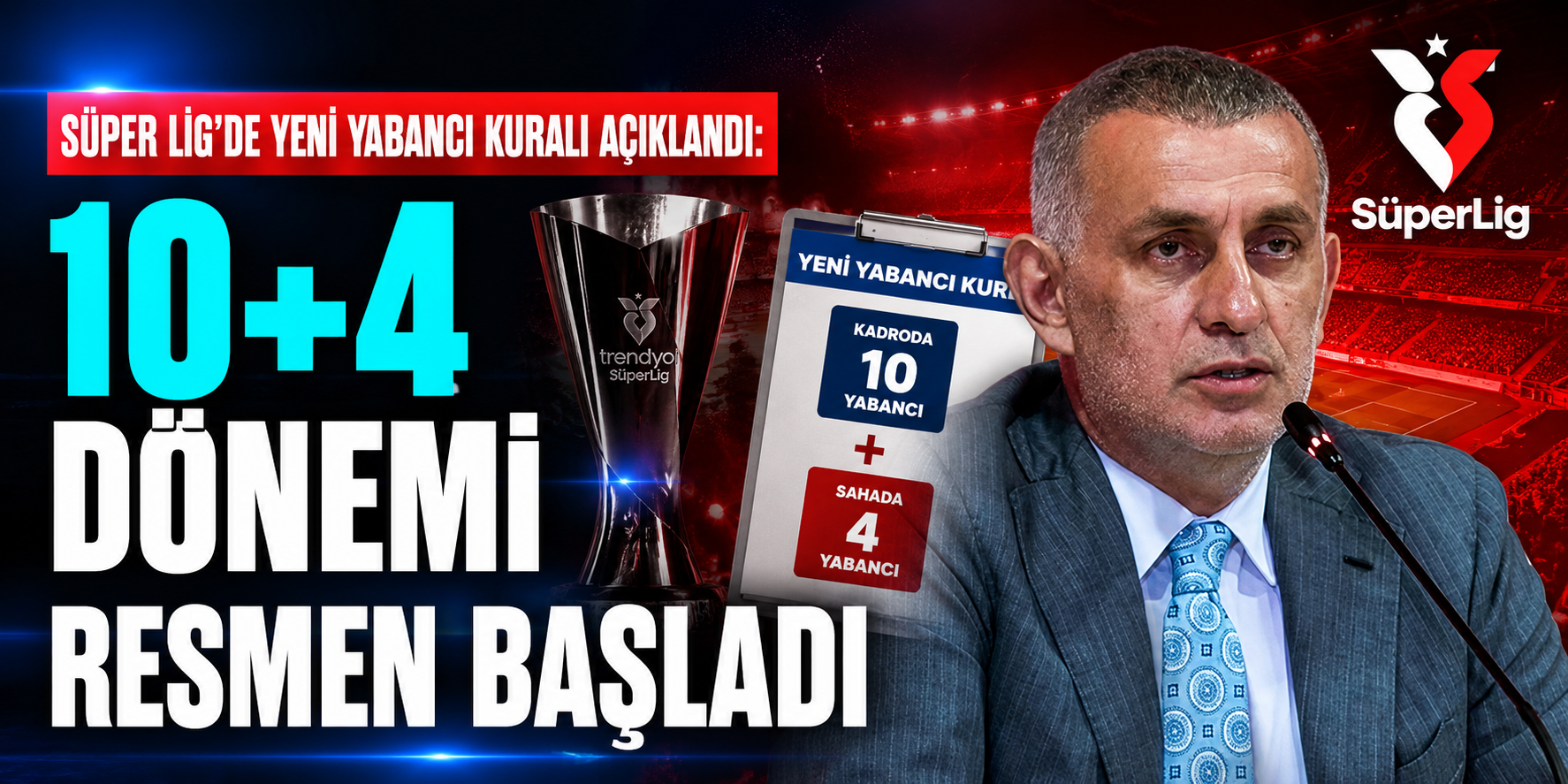 Süper Lig’de Yeni Yabancı Kuralı Açıklandı: 10+4 Dönemi Resmen Başladı