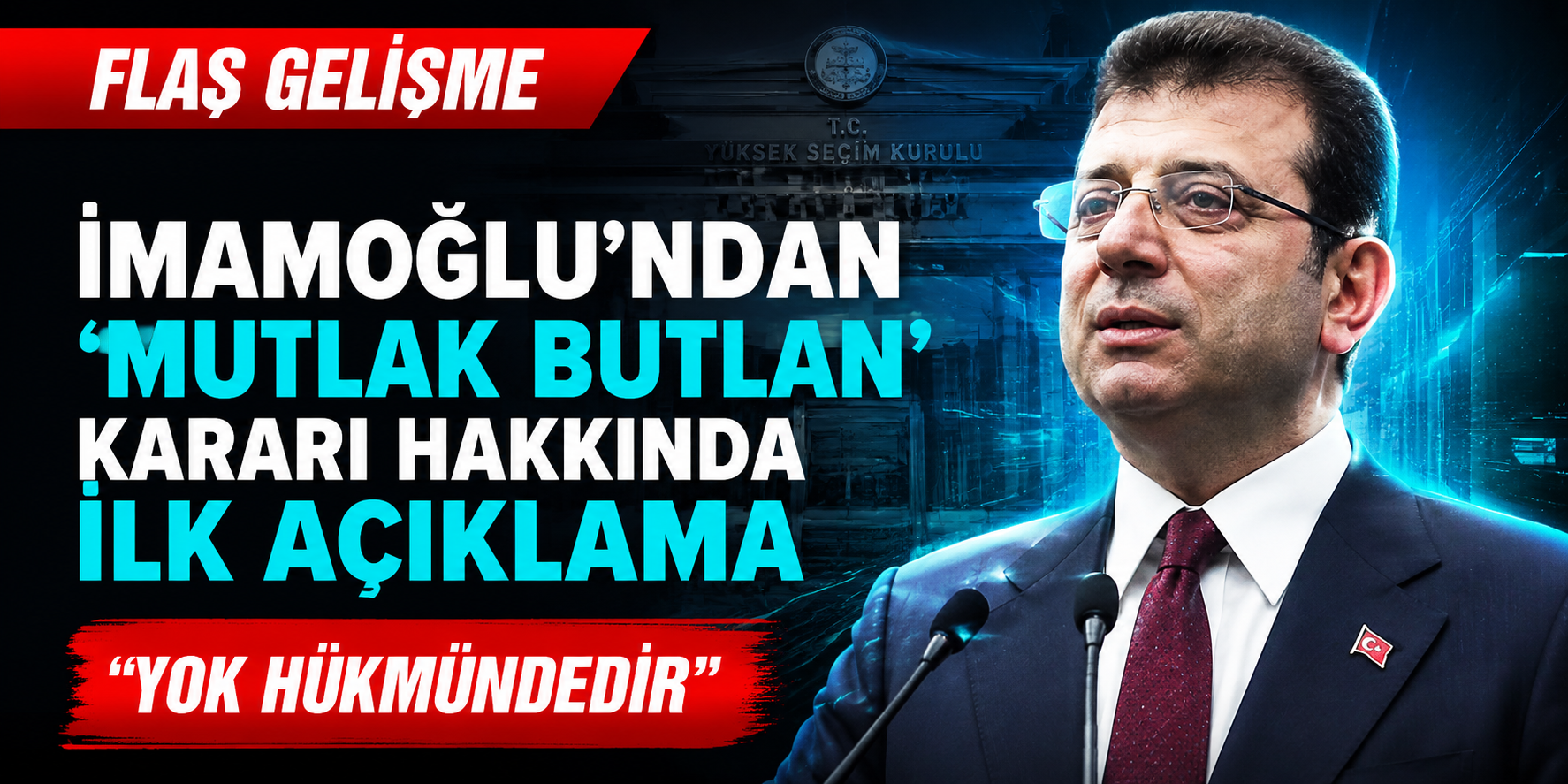 Ekrem İmamoğlu’ndan CHP Kurultay Kararına Sert Tepki: “Yok Hükmündedir”