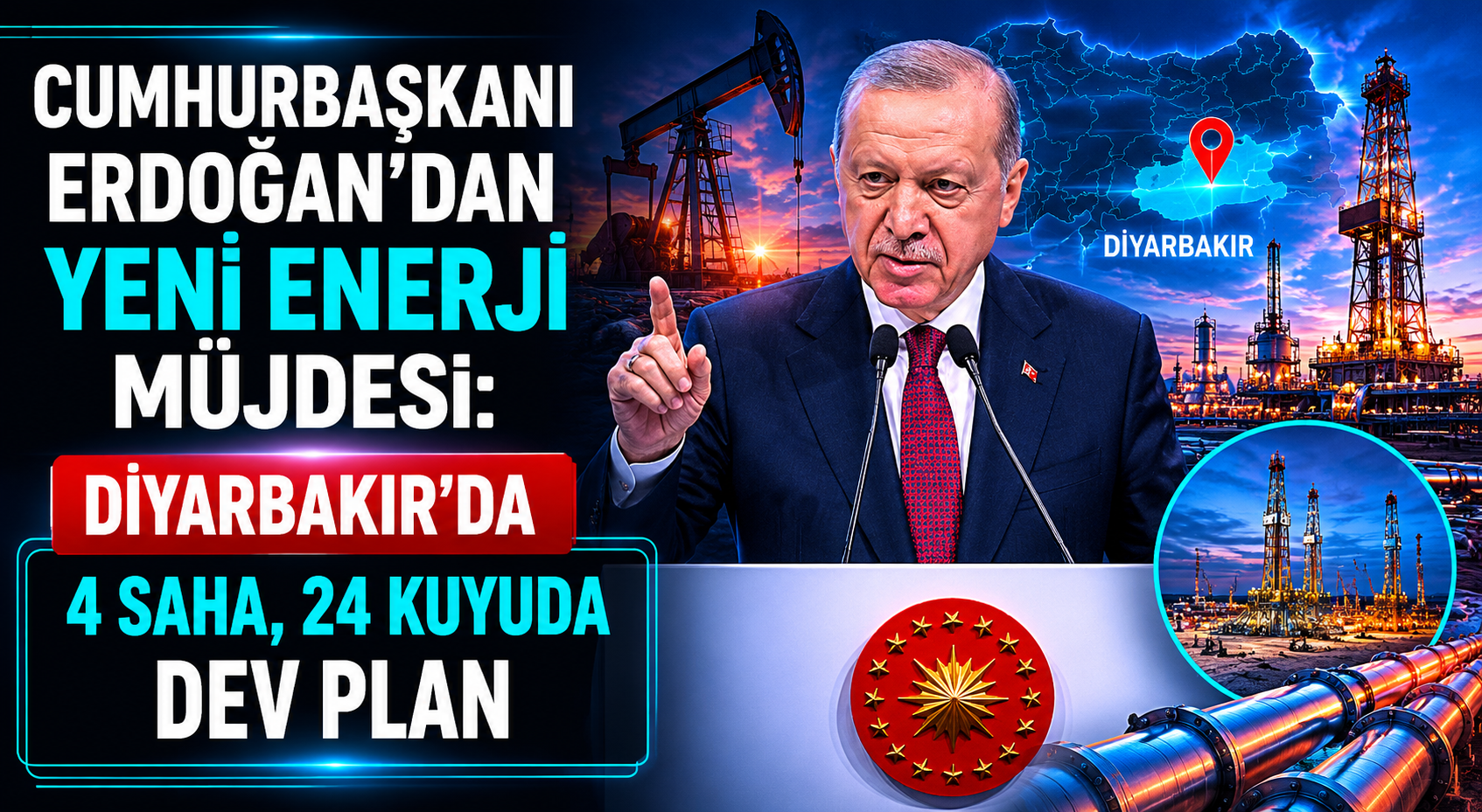 Zirvede Duyurdu! Diyarbakır’da 24 Kuyuluk Dev Enerji Planı